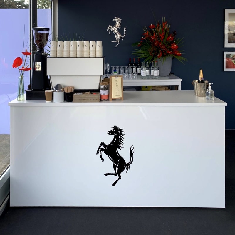 A coffee bar available for hire with a barista for a day