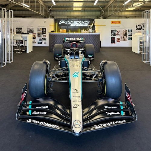 mobile barista bar and f1 car
